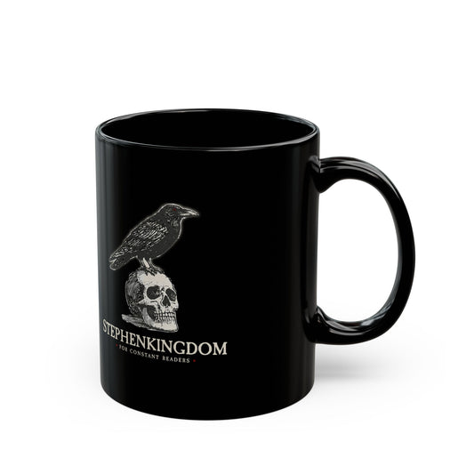 StephenKingdom Logo Mug – Black Ceramic (11oz)