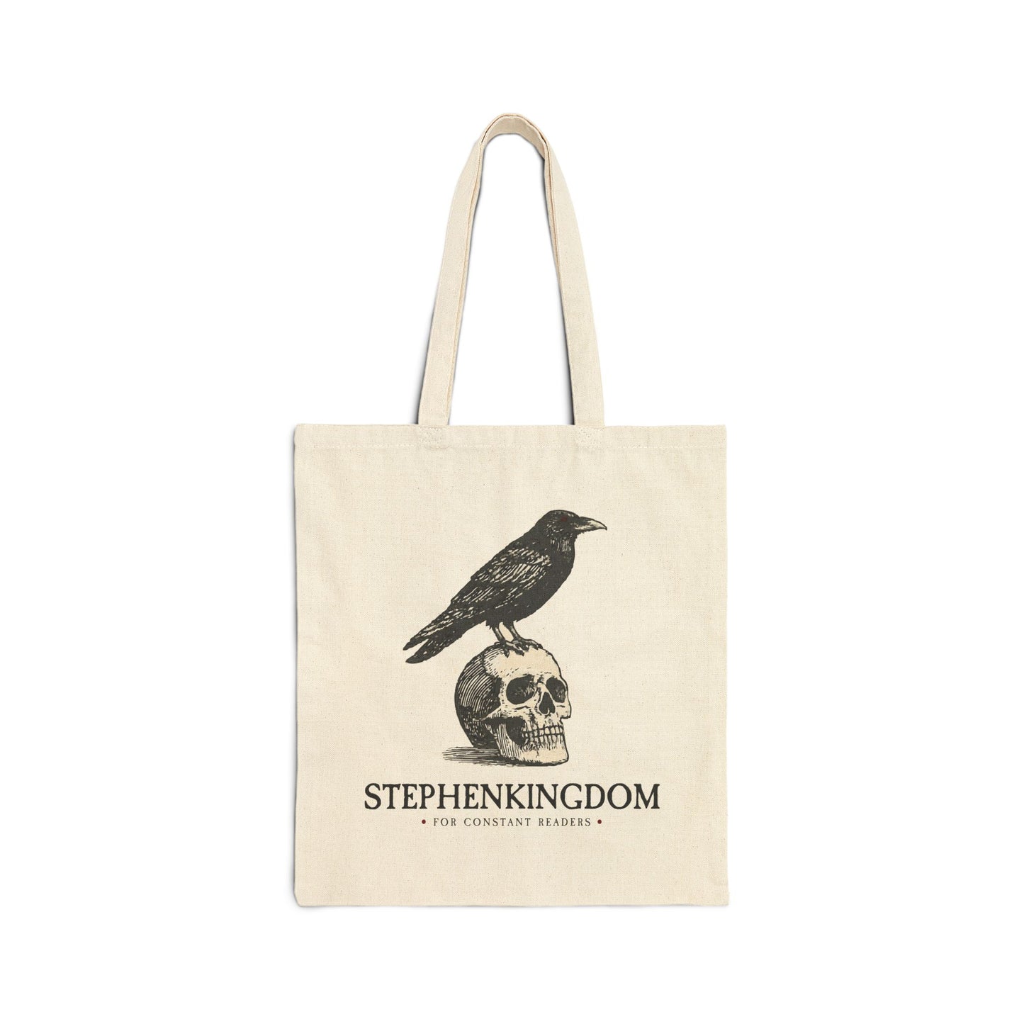 StephenKingdom Logo Tote – Natural or Black Cotton Canvas