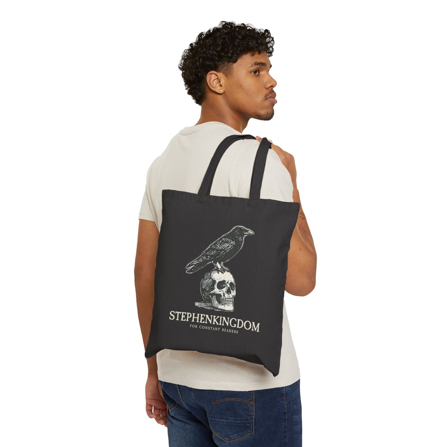 StephenKingdom Logo Tote – Natural or Black Cotton Canvas