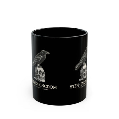 StephenKingdom Logo Mug – Black Ceramic (11oz)
