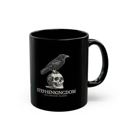 StephenKingdom Logo Mug – Black Ceramic (11oz)