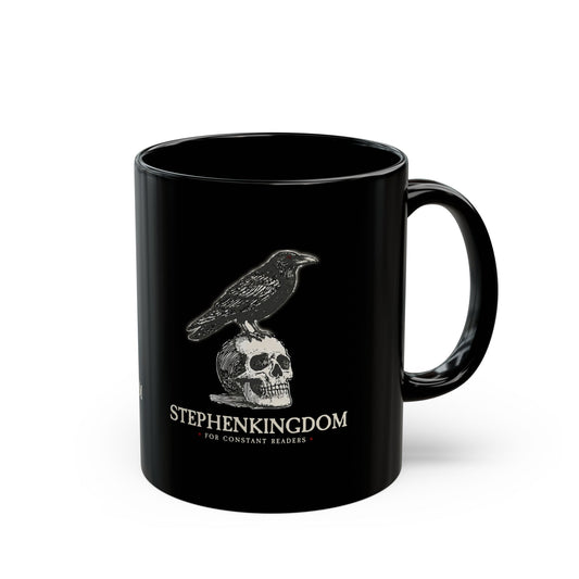 StephenKingdom Logo Mug – Black Ceramic (11oz)
