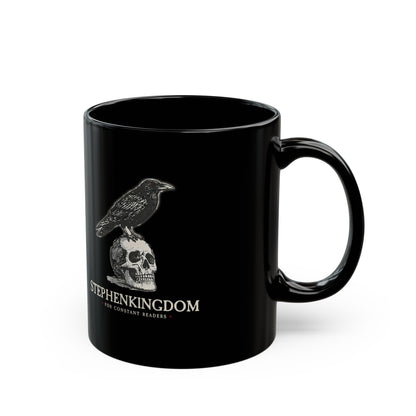 StephenKingdom Logo Mug – Black Ceramic (11oz)