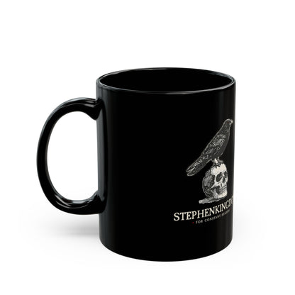 StephenKingdom Logo Mug – Black Ceramic (11oz)