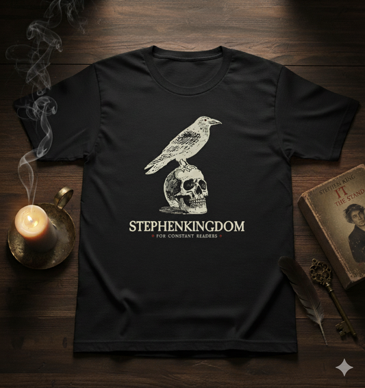 StephenKingdom Logo Tee – Black, White, or Bone